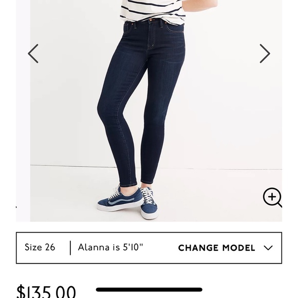 Madewell 9 inch rise in larkspur wash. - Picture 2 of 3